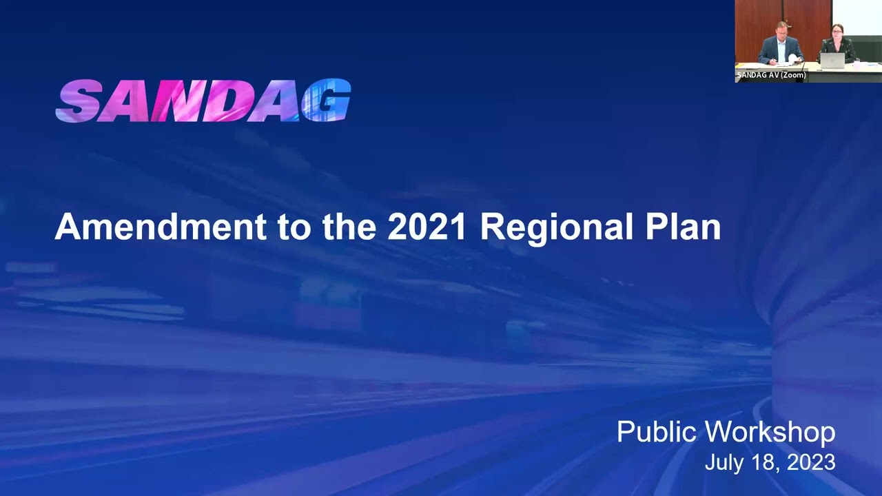 Amendment to the 2021 Regional Plan Workshop