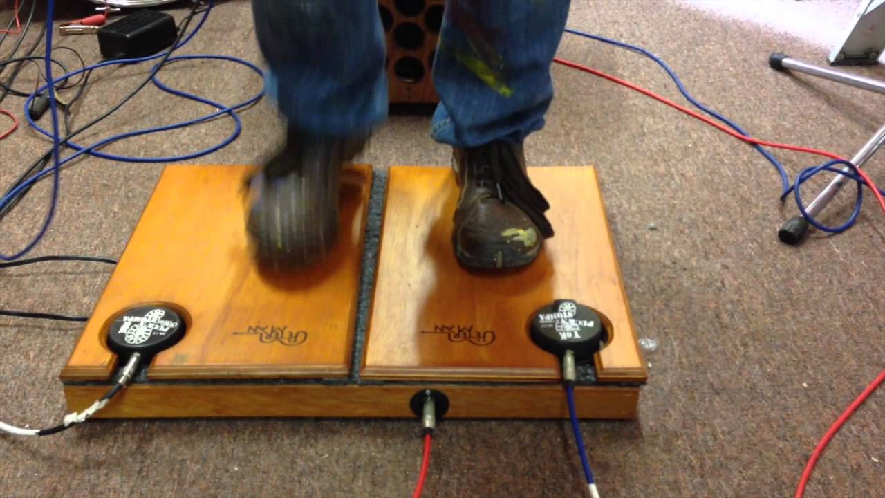 stompdafloor by peterman, stand and stomp acoustic bass stomp box