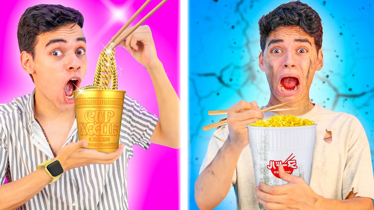 تحدي الغني ضد الفقير😨😱اغلي اندومي ضد ارخص اندومي !