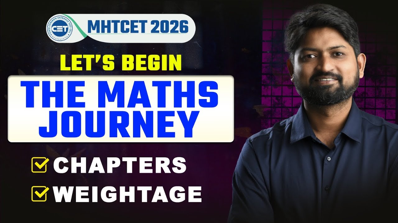 MHT CET 2026  MATHS Chapters & Weightage by Ankush sir | GanitAnk | #mhtcet2026