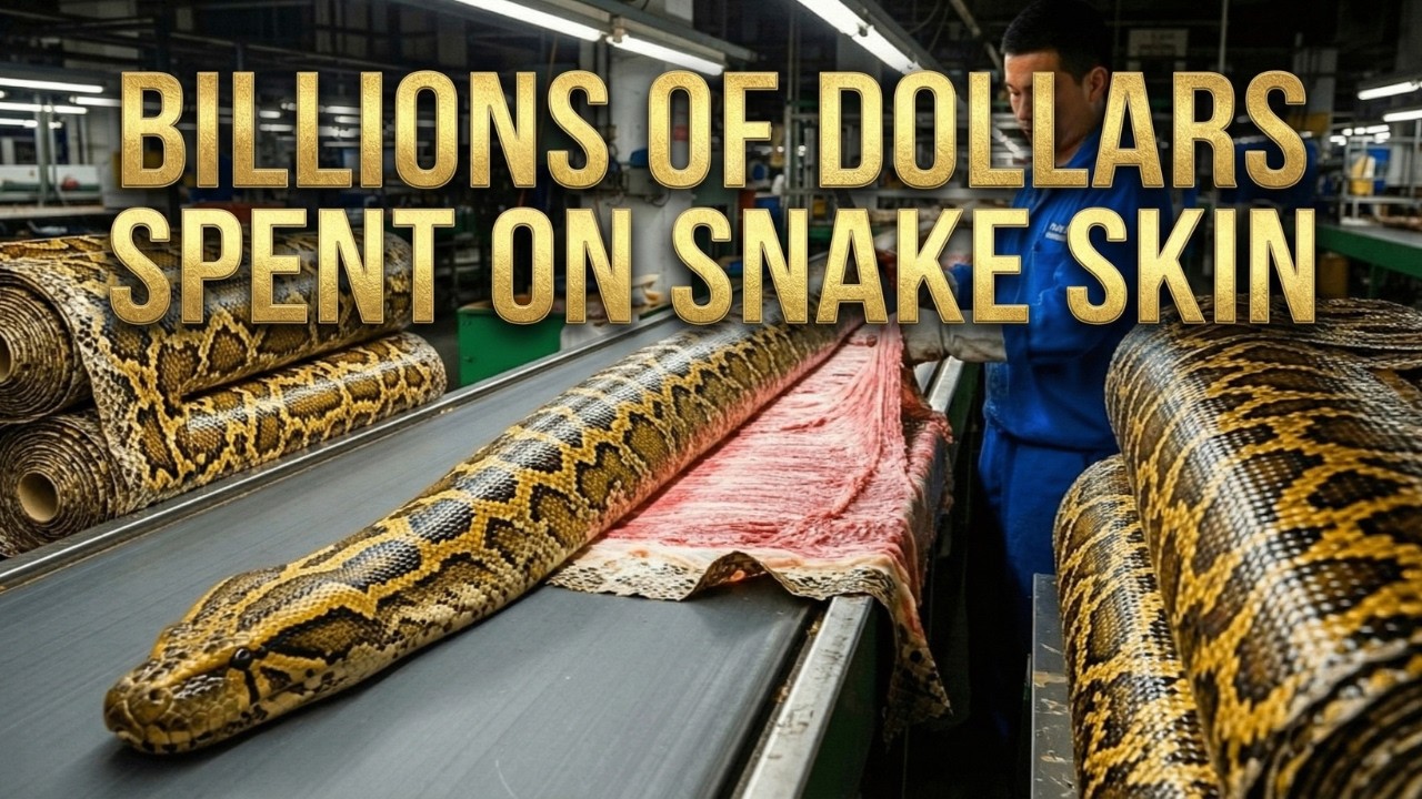 Inside a modern snakeskin factory: Incredible processes you've never seen before.
