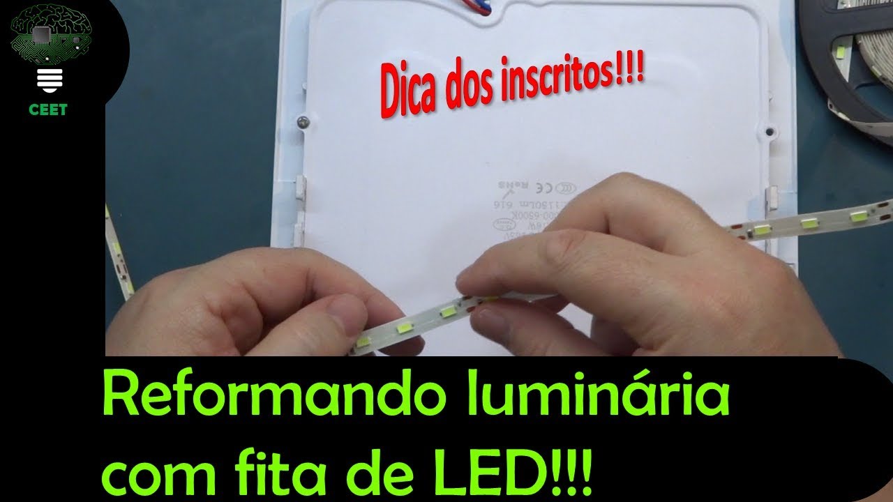 Reformando uma luminária com Fita de LED - Silvatronics e PCBWay