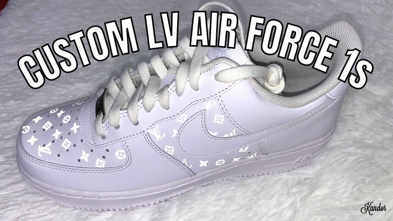 REFLECTIVE LOUIS VUITTON NIKE AIR FORCE ONE TUTORIAL