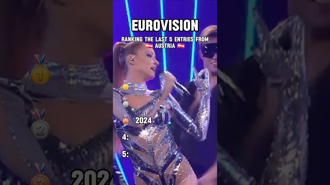 Ranking the last 5 entries from Austria #esc #eurovision #music #shorts