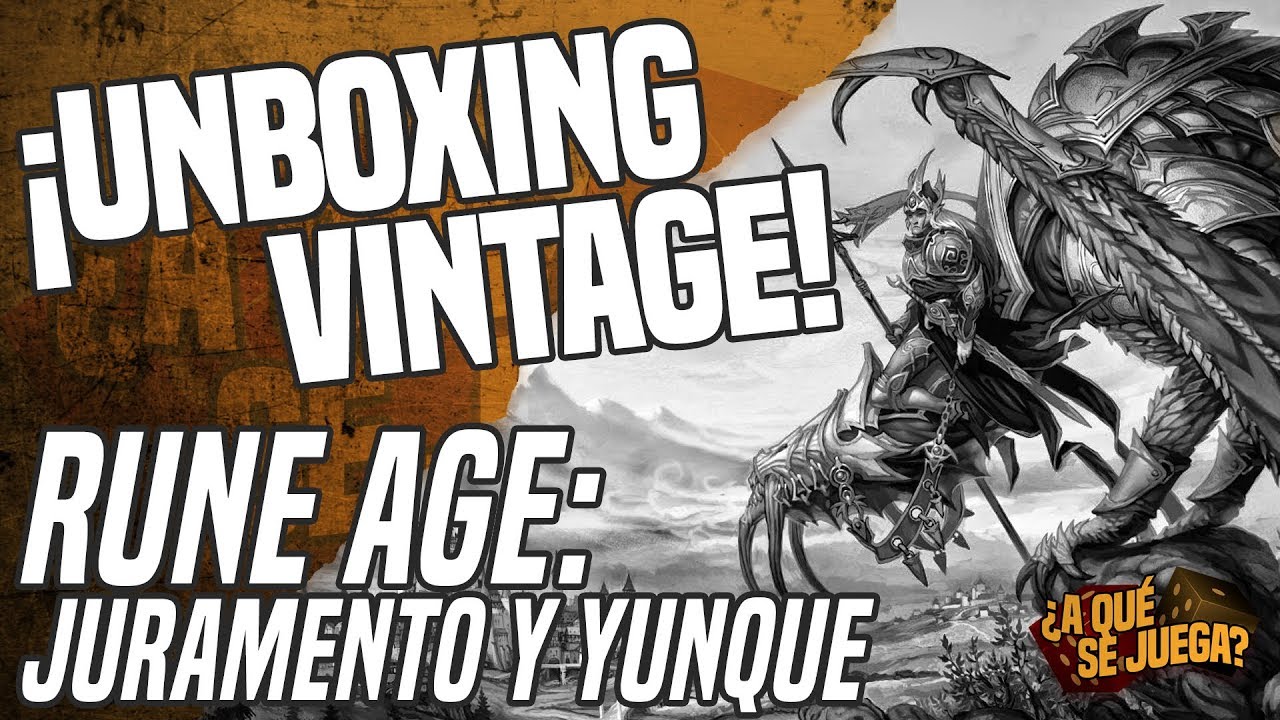 UNBOXING VINTAGE - Juramento y Yunque (expansión para Rune Age)