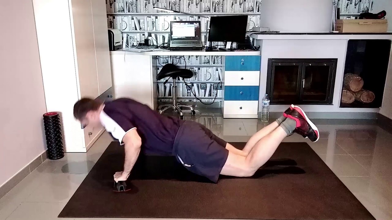 Pompes sur les genoux pour progresser * Sport Chez Soi 💪👍️