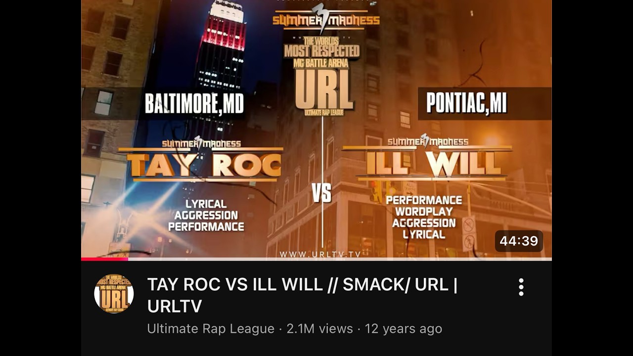 TAY ROC VS ILL WILL / SMACK/URL REACTION / SM-3 ( 2ND ROUND ) LOOKING BACK AFTER THE REMATCH
