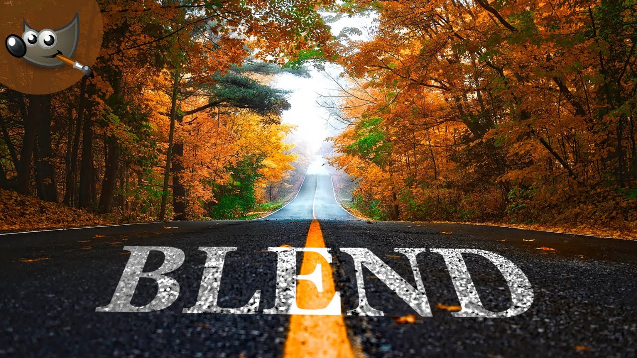Blend Text in GIMP