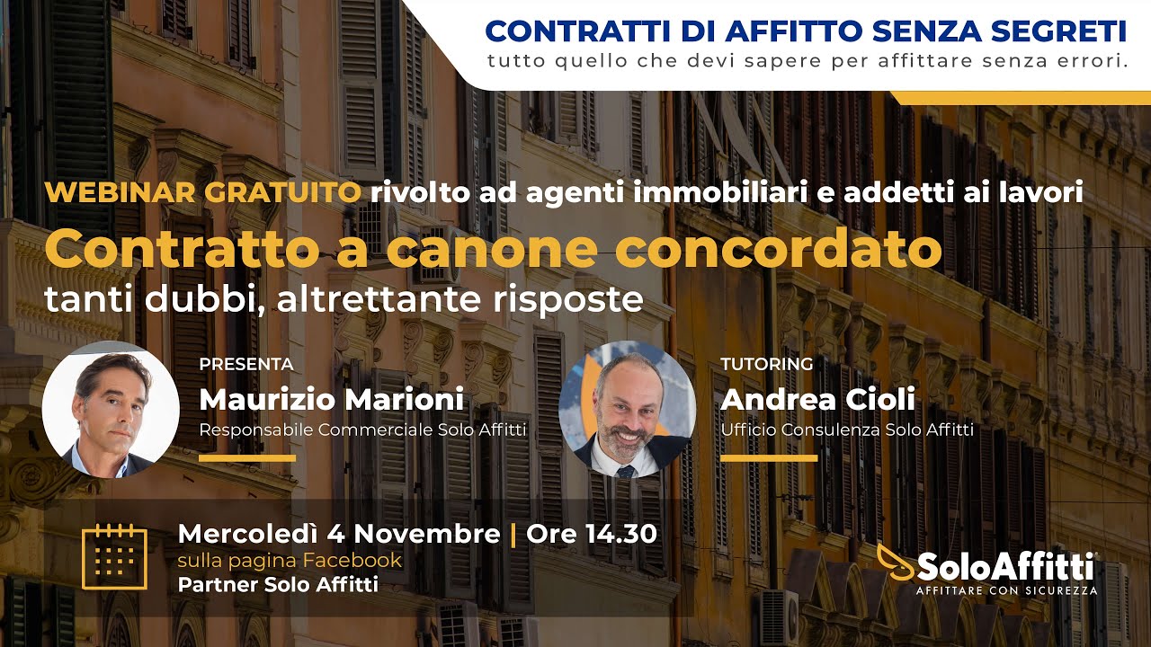 Contratto a canone concordato  tanti dubbi, altrettante risposte