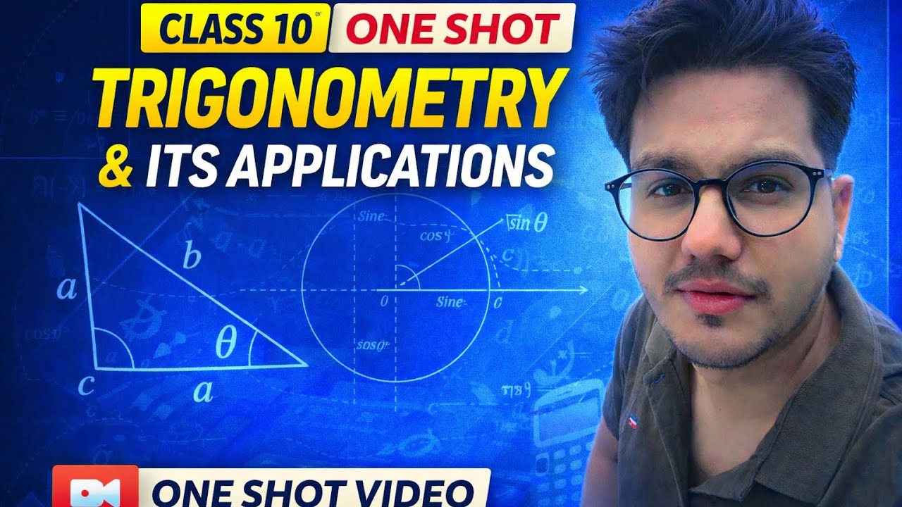 Trigonometry and its application | one shot video| Board 2026