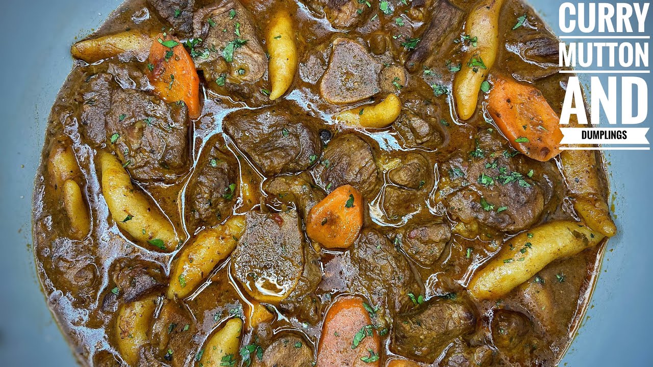 JAMAICAN STYLE CURRY MUTTON AND DUMPLINGS
