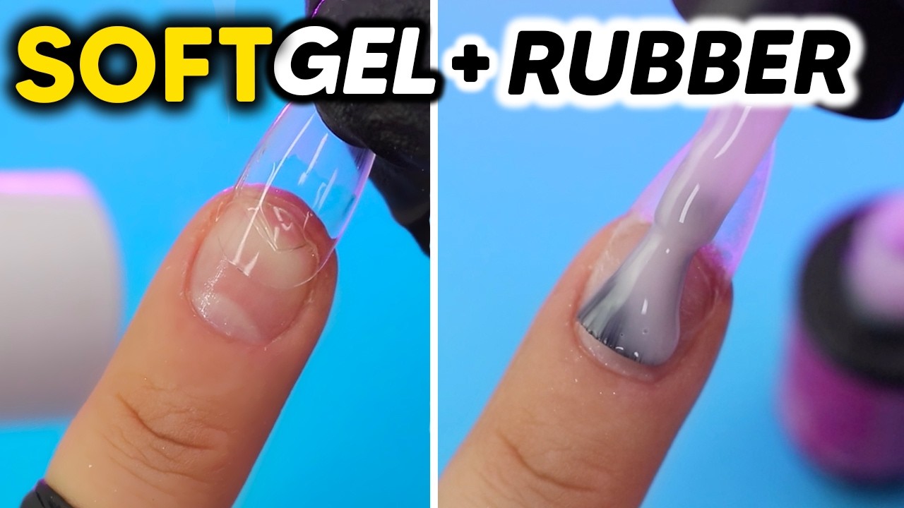 Uñas SOFT GEL REFORZADAS con RUBBER