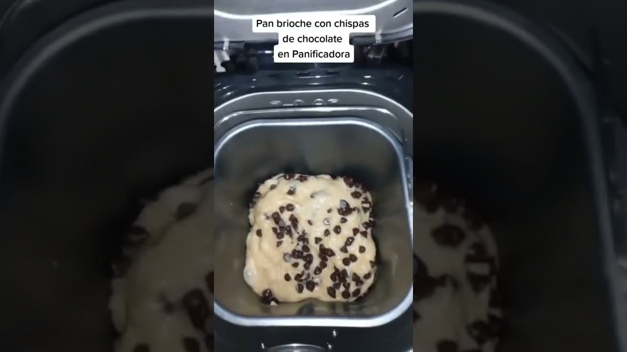 PAN BRIOCHE CON CHISPAS      DE CHOCOLATE EN LA PANIFICADORA CUISINART🍞