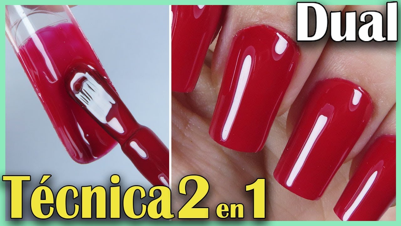 Uñas Acrilicas 2 en 1 con MOLDES DUAL SYSTEM😱 Técnica de ESMALTADO PERFECTO💅CURSO de DUAL #05