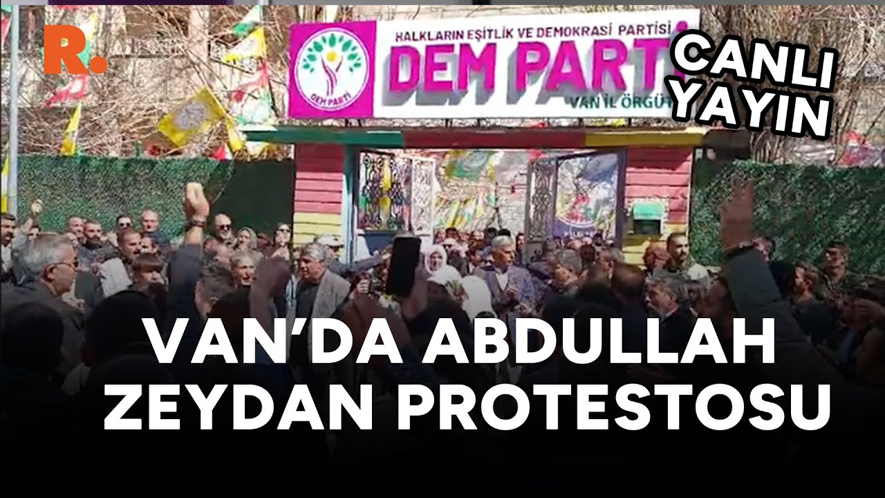 #SON DAKİKA: Van'da Abdullah Zeydan protestosu; polis müdahalesi canlı yayında #CANLI