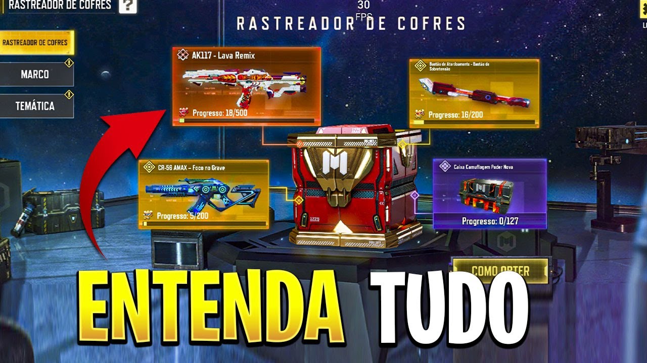 Como Liberar AK117 Mítica *GRÁTIS* No Evento Rastreador De Cofres No Cod Mobile