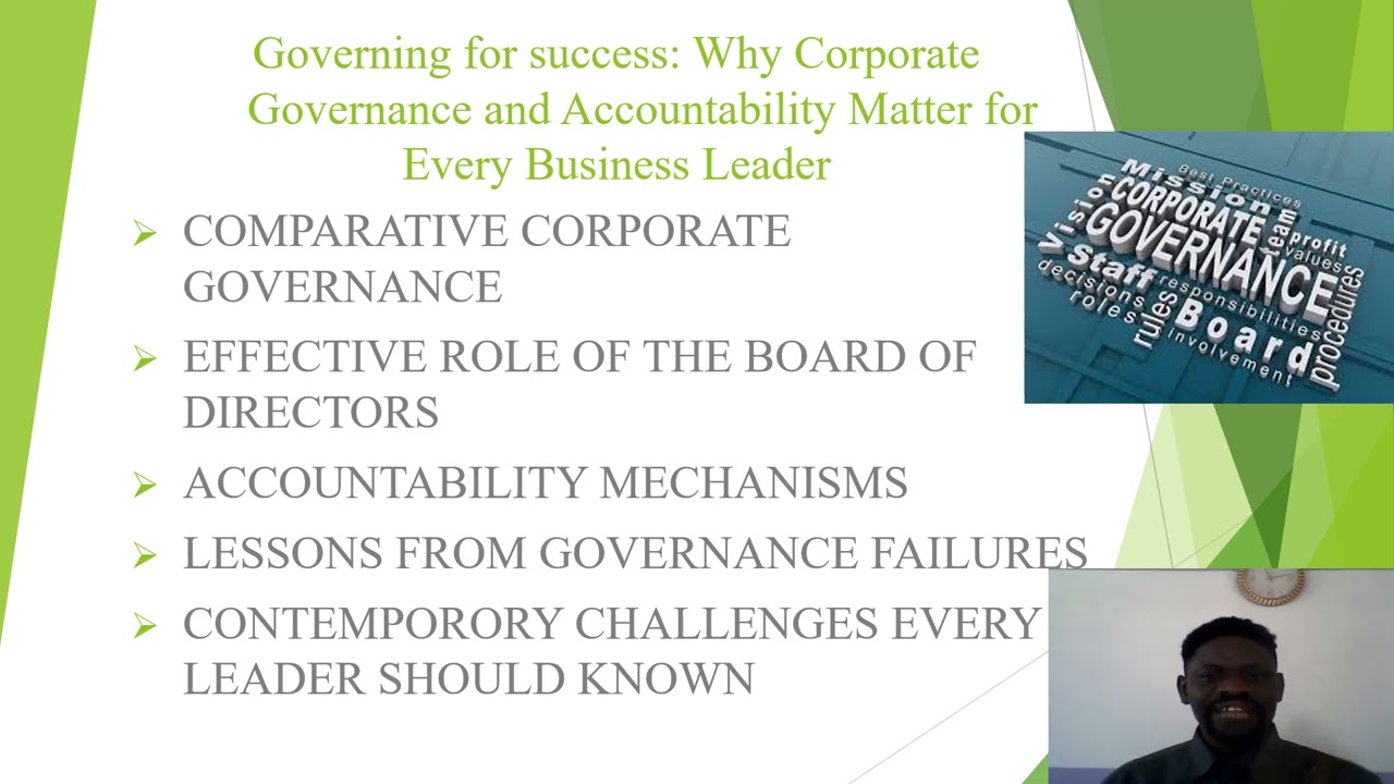 International corporate Governance presentation 