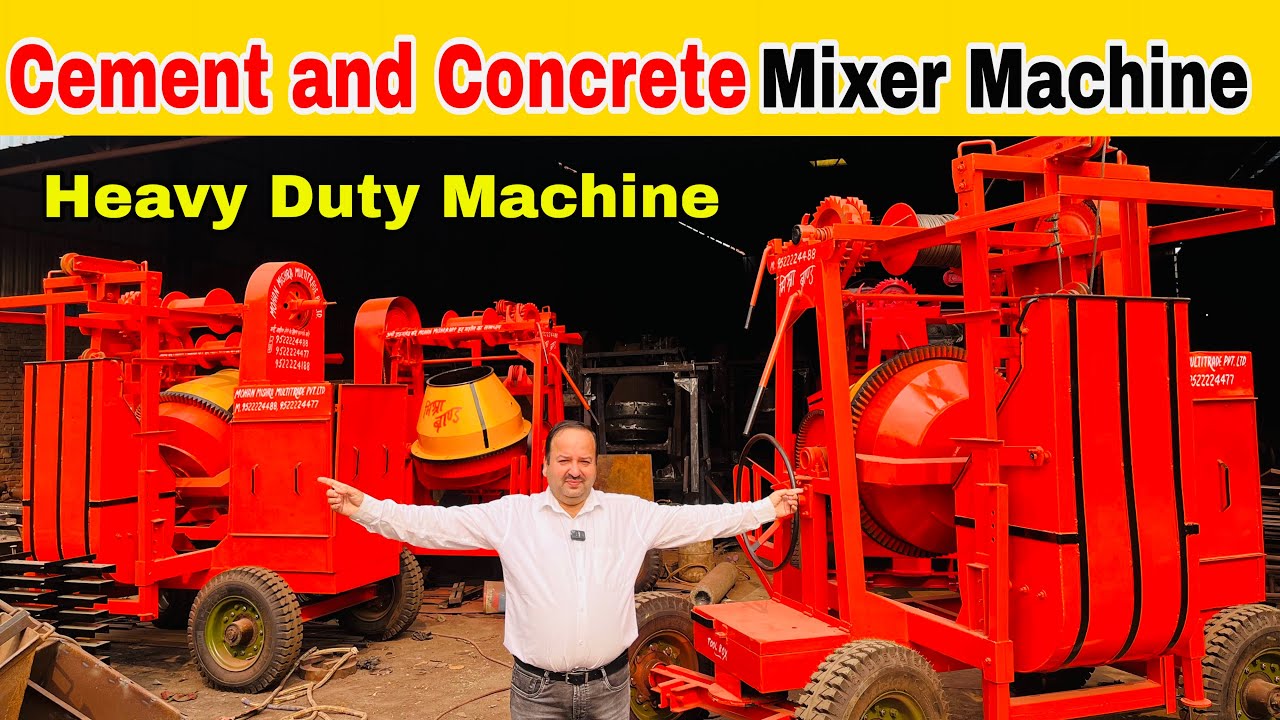 Cement Concrete Mixer Machine | Building Construction Mixer Machine लो  Manufacturer से  Vlog400