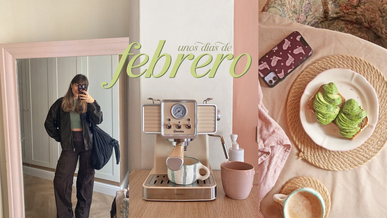 días de febrero l  batchcooking de desayunos, pre San Valentín, nueva cafetera retro