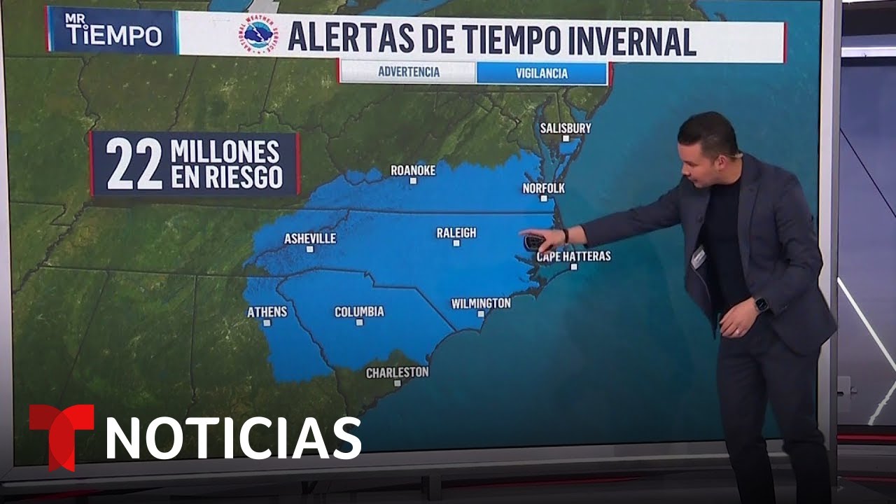Ya 22 millones est&aacute;n bajo alertas en la Costa Este por una bomba cicl&oacute;nica | Noticias Telemundo