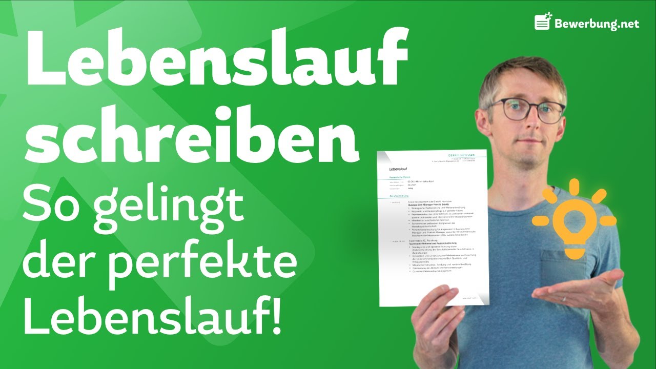 Lebenslauf erstellen - Den perfekten Lebenslauf schreiben