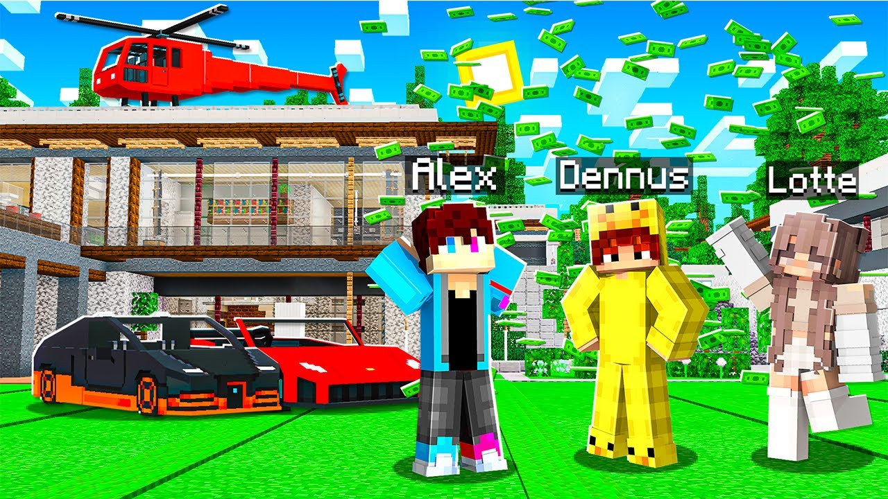 MINECRAFT Spelen Als MILJONAIR Met BESTE VRIEND!