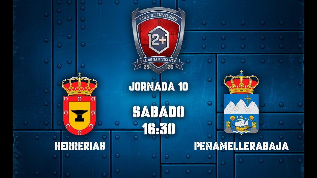 Jornada 10 - PB Herrerias VS PB Peñamellerabaja - Liga de Invierno Val de San Vicente