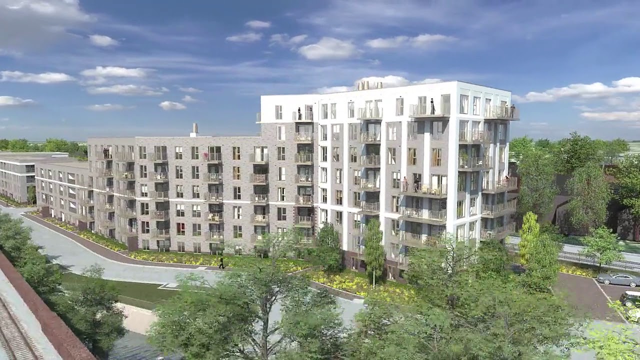 Catford Green residential development animation, on behalf of Barratt London