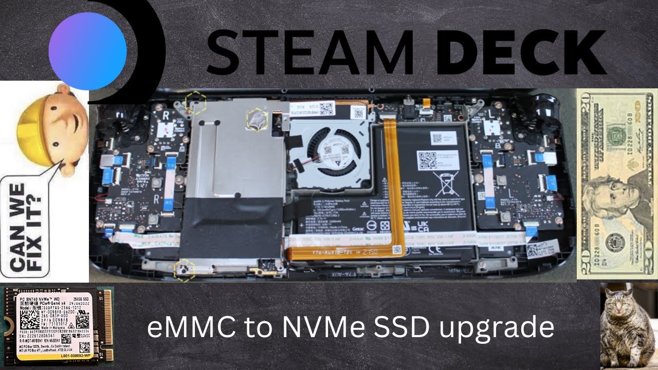 Steam Deck eMMC to NVMe SSD upgrade