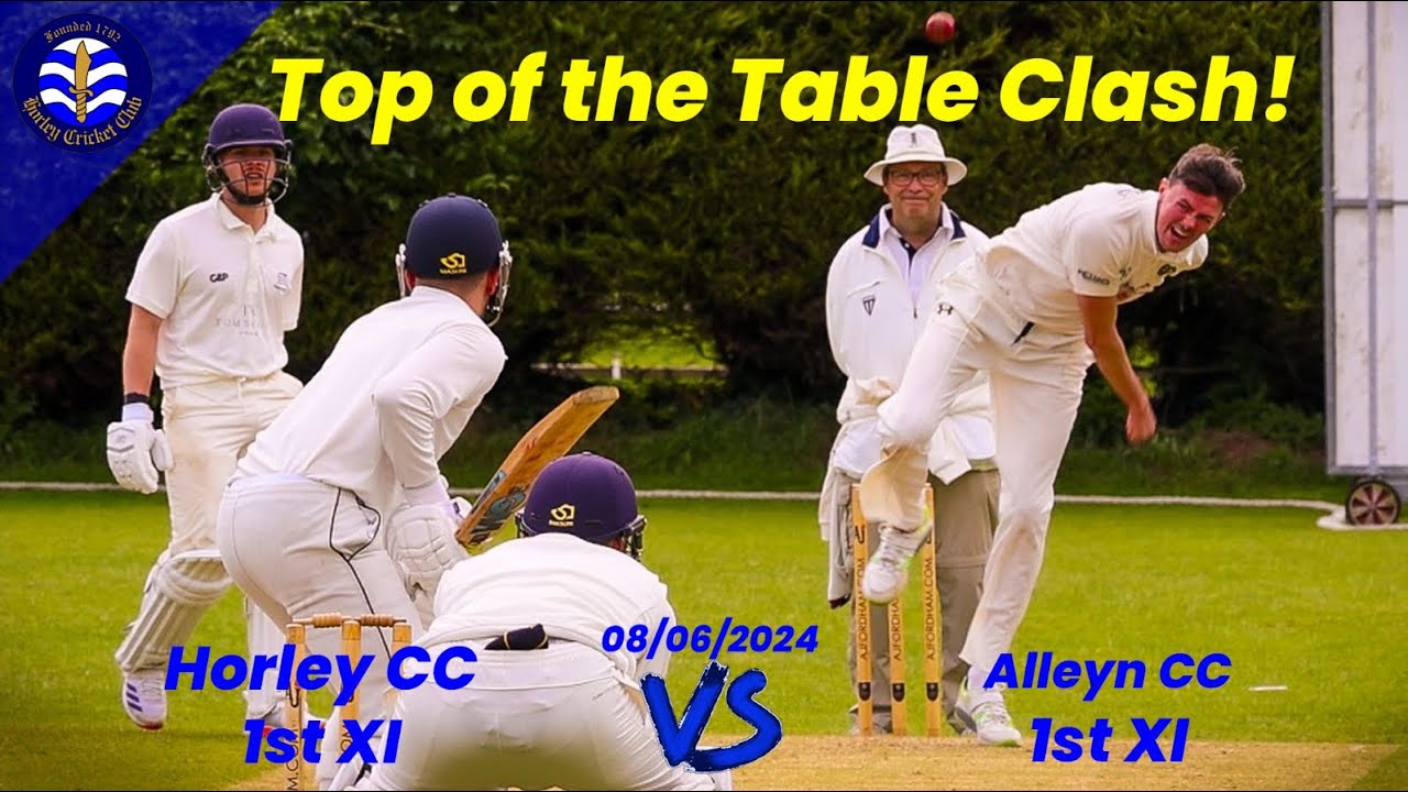 Epic battle in top of the table clash! Aggressive batting in pursuit of total! Horley vs Alleyn