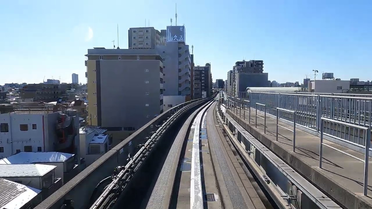 Nippori Toneri Liner Cab View | 日暮里舎人ライナー前面展望 | Japan 4K ASMR | Tokyo Calm Travels And Beyond