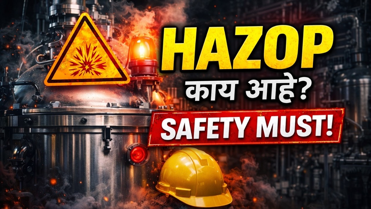 HAZOP Study Explained in Simple Marathi | Chemical & Pharma Industry Safety | Nation Marathi