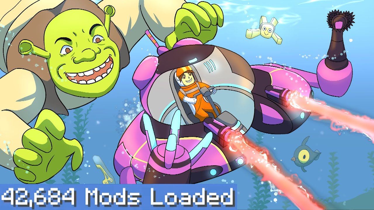 subnautica but I download EVERY SINGLE MOD (part 1)