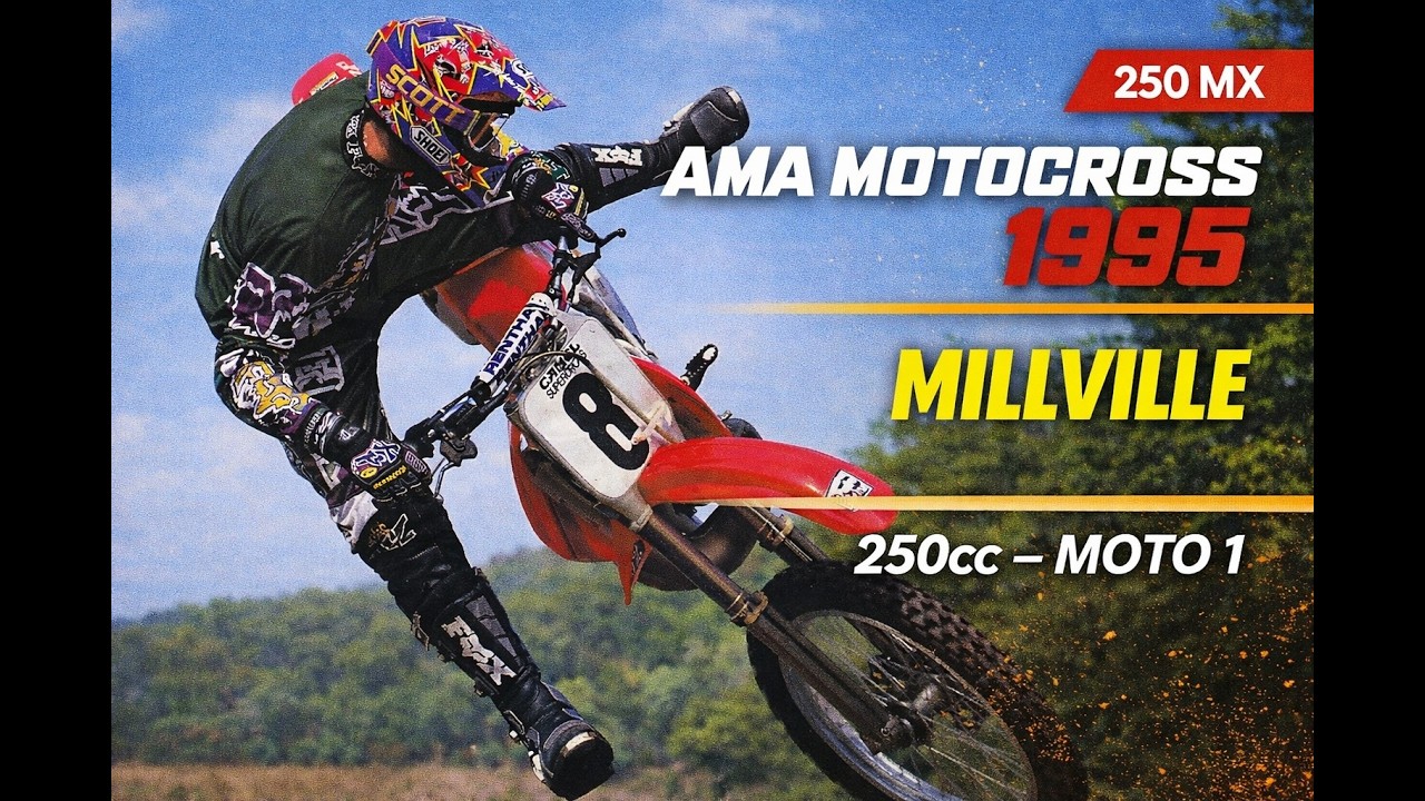 AMA Motocross 1995 - Millville - 250 Moto 1