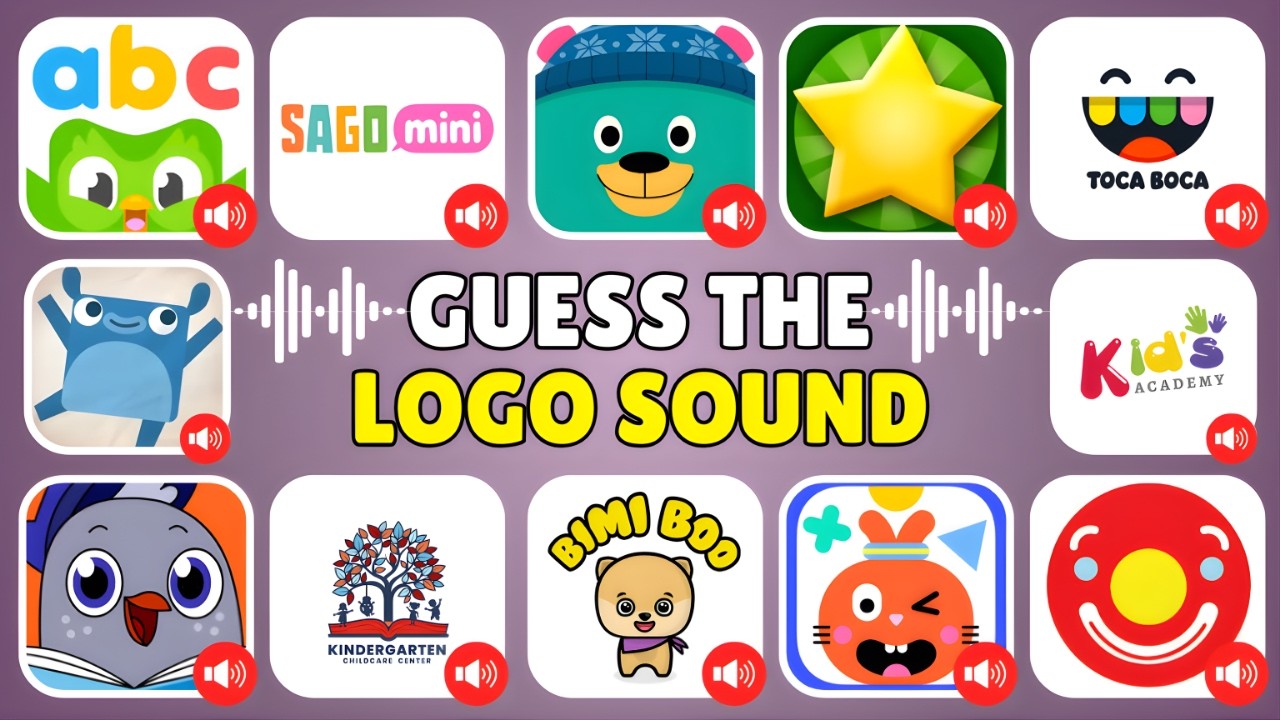 Guess The Early Learning App Logo Sound 🔊🧠 | Khan Academy Kids, Duolingo ABC & Sago Mini