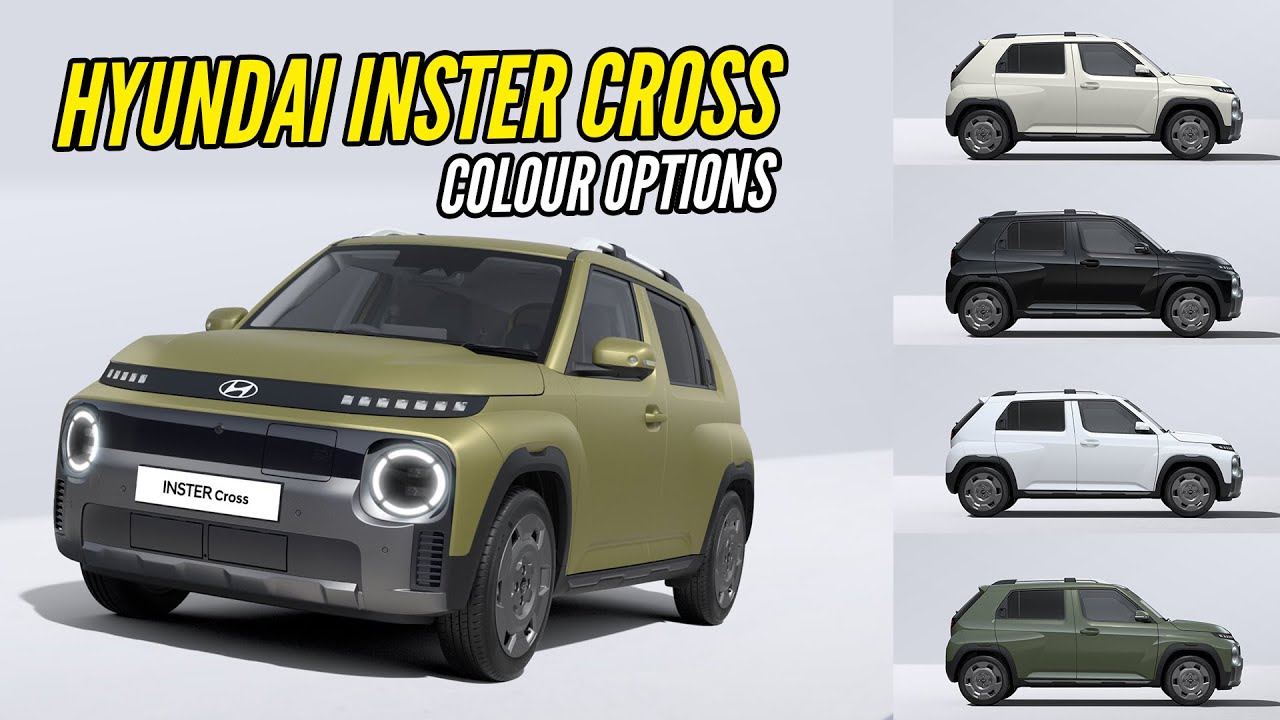 Цвета Hyundai Inster Cross EV 2025 года — Все варианты — Изображения | AUTOBICS