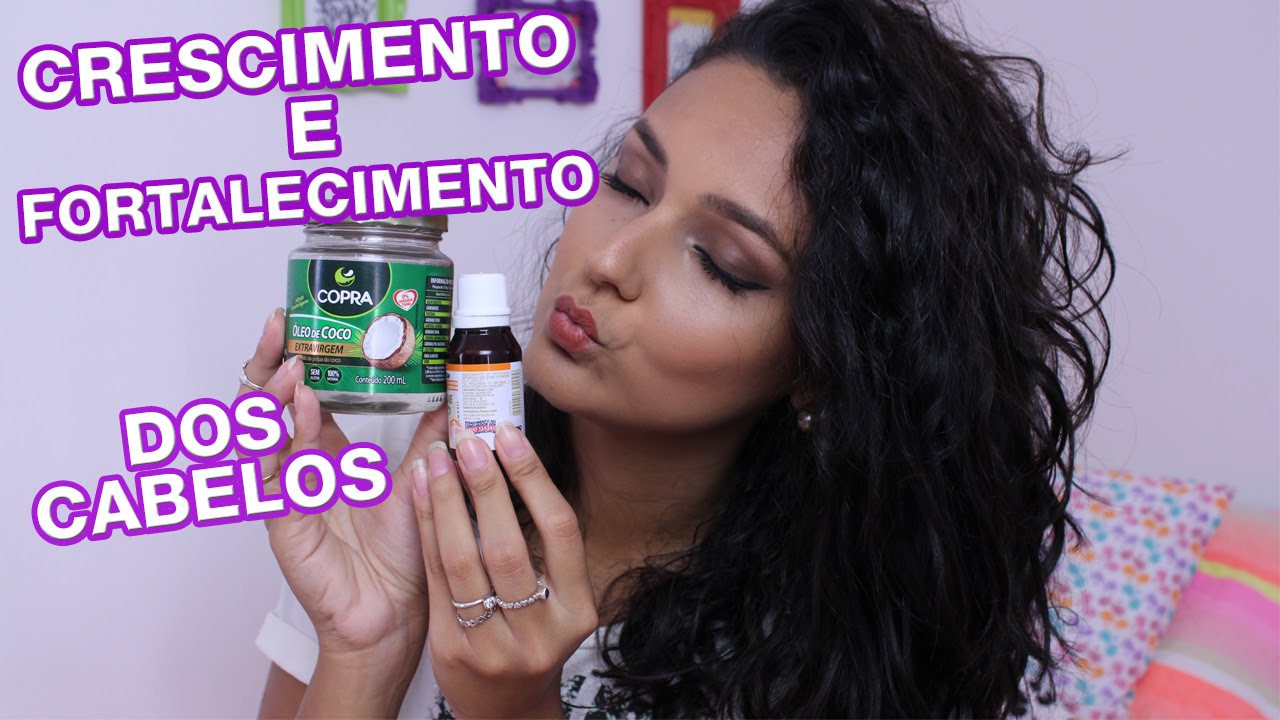 ÓLEO DE COCO E RÍCINO PARA CRESCIMENTO E FORTALECIMENTO DOS CABELOS - por Jéssica Freitas