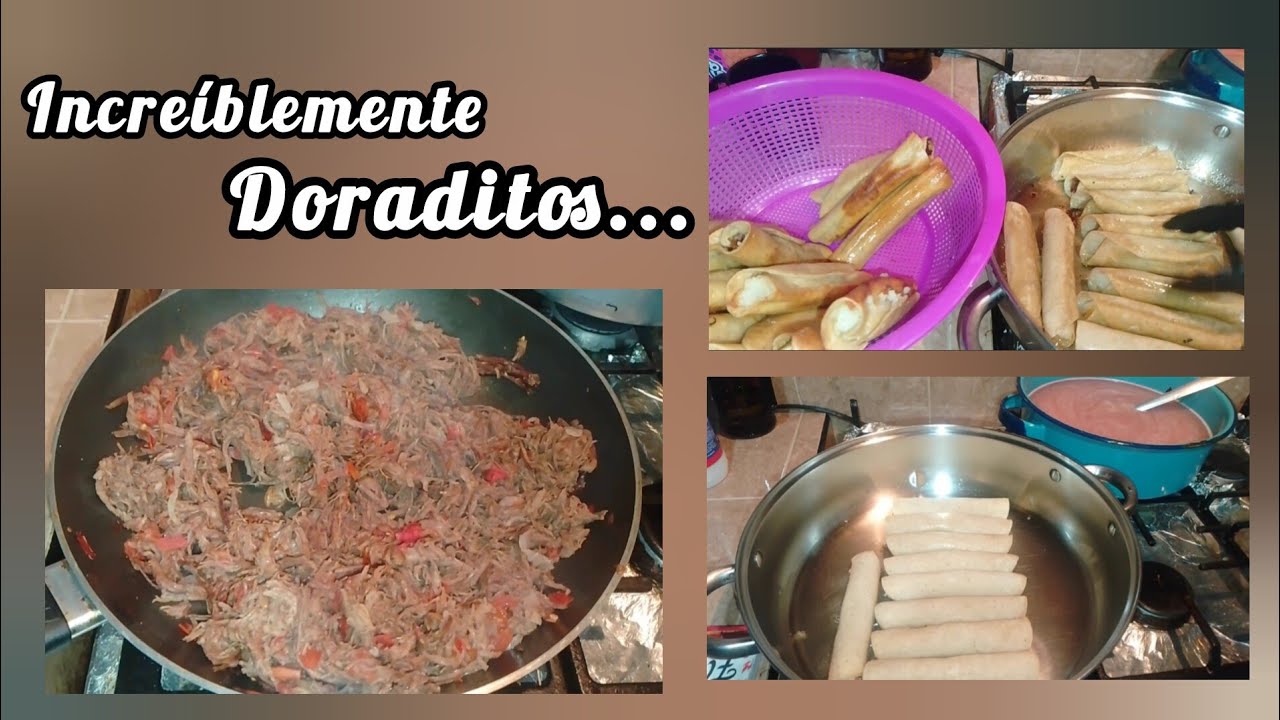 ¡RIQUÍSIMOS!TACOS DORADOS CARNE Y PAPA 💛