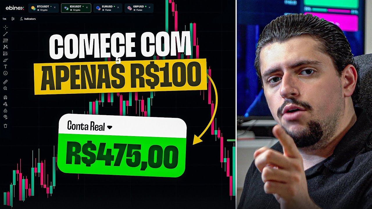 Estrat&eacute;gia Simples para Alavancagem de Banca de R$100 com Day Trade na Ebinex