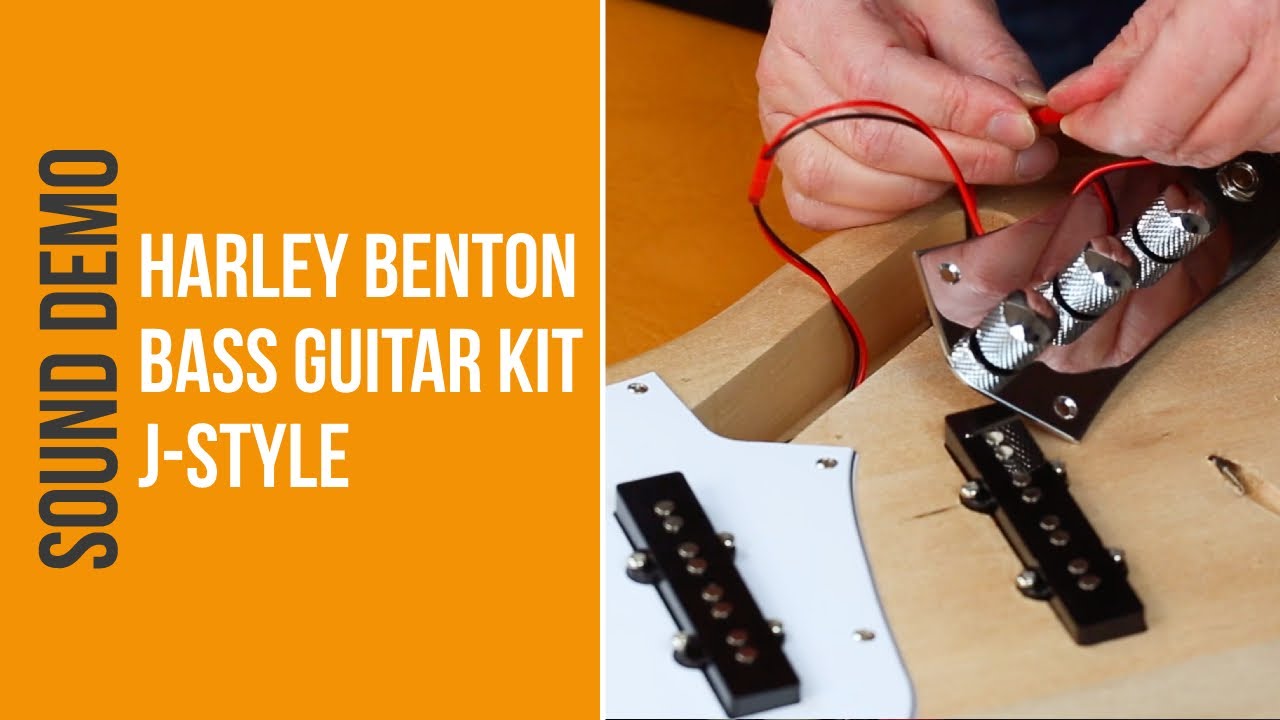 Harley Benton Bass Guitar Kit J-Style Assembling and Sound Demo (no talking)
