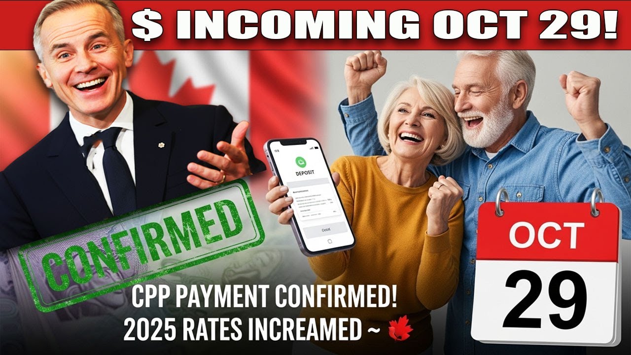 Canada Pension Plan News | CPP October 29 Payment Confirmed | 2025 Benefit Rates Released 💵