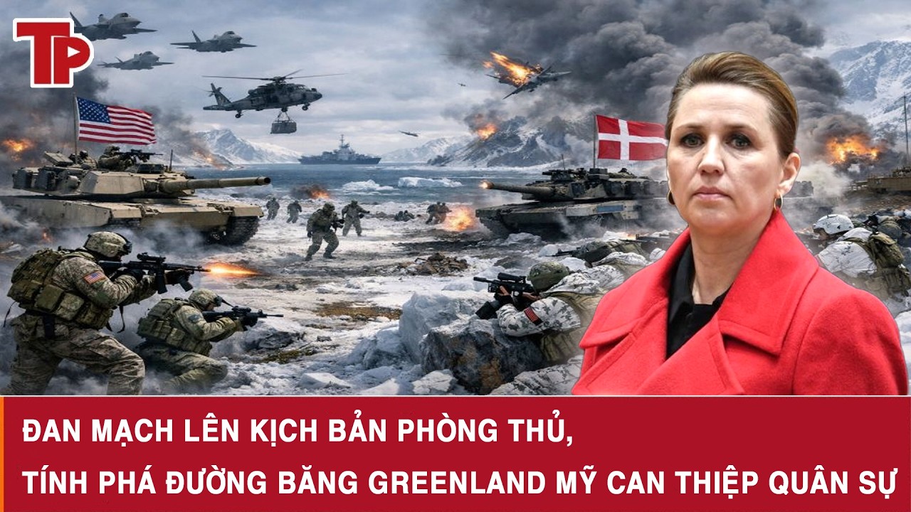 Đan Mạch lên kịch bản phòng thủ, tính phá đường băng Greenland Mỹ can thiệp quân sự