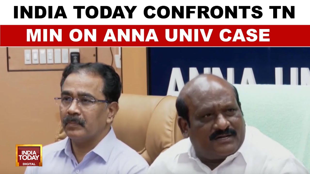 Anna University Case: Tamil Nadu Minister Confronted On University Sexual Assault Case | India Today