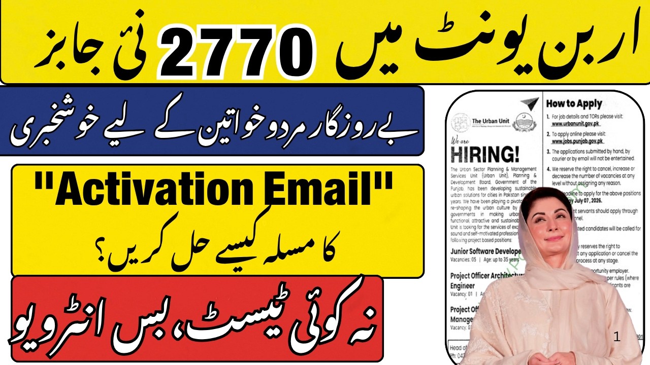 Urban Units jobs 2026|Activation Email Problem Solved | Verification Email Not Received Fix.