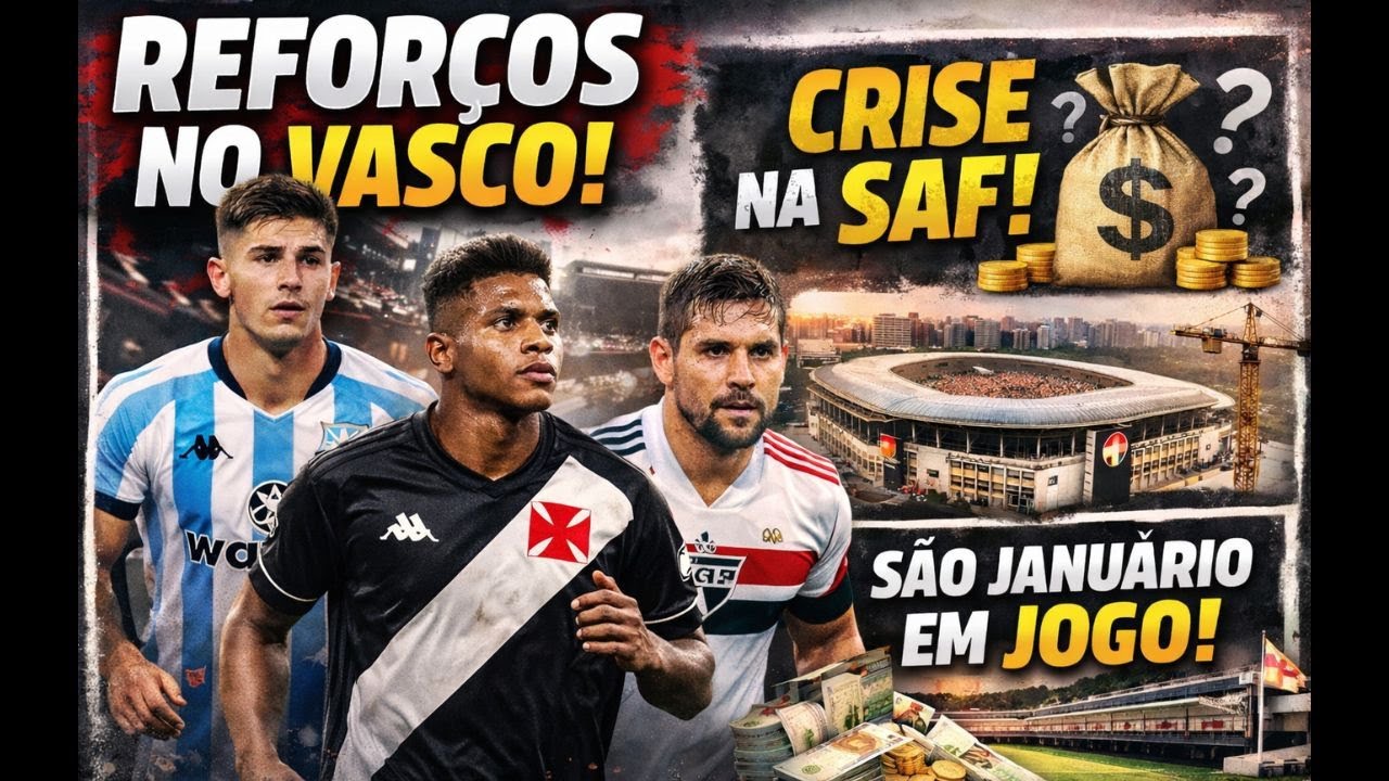 🚨 VASCO AGORA: REFORÇOS, SAF TRAVADA E O FUTURO DE SÃO JANUÁRIO!