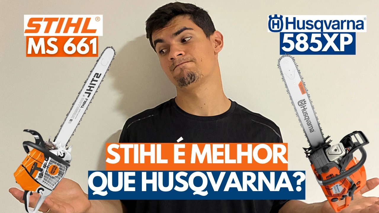 Motosserra Stihl MS 661 vs Motosserra Husqvarna 585xp Qual melhor para Derrubada de uso Profissional