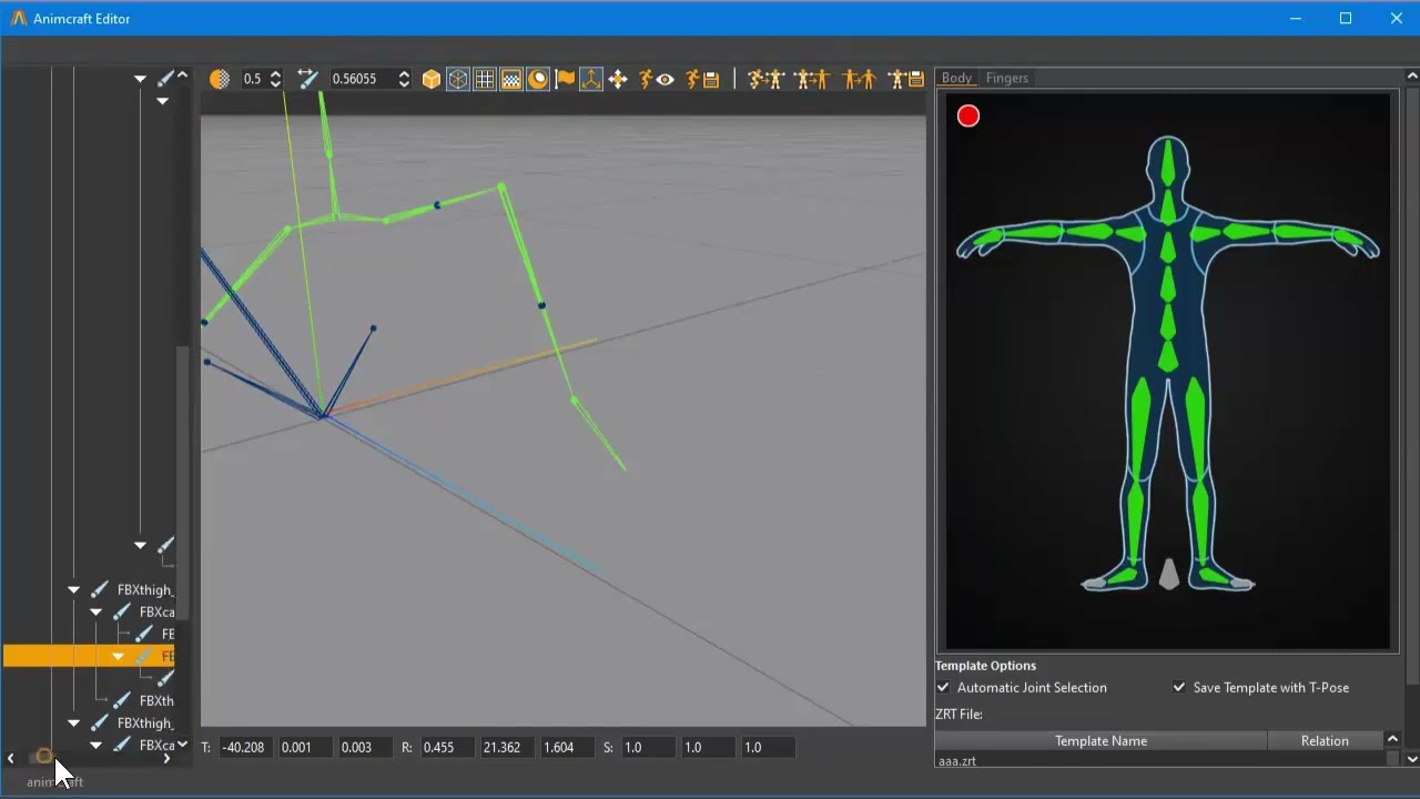 Animcraft FBX 07 Return to Standard Pose