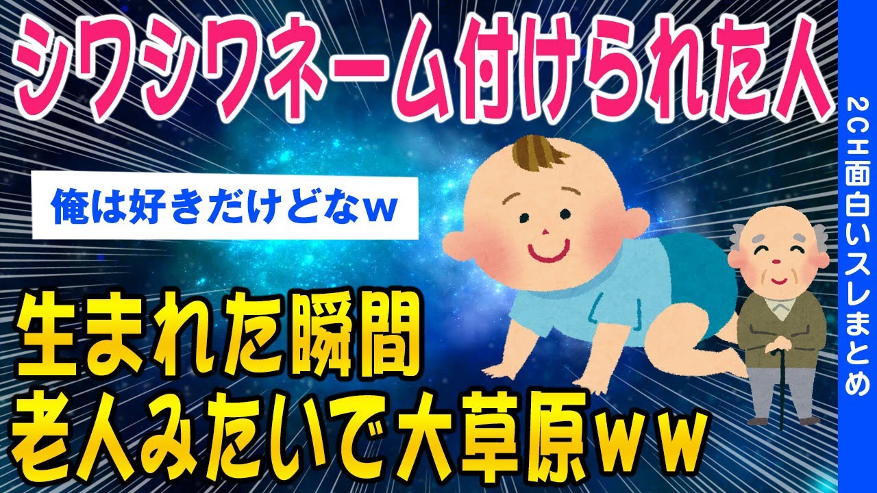【2ch面白いスレ】生まれた瞬間に老人！話題のシワシワネーム集めてみた結果ww【ゆっくり解説】
