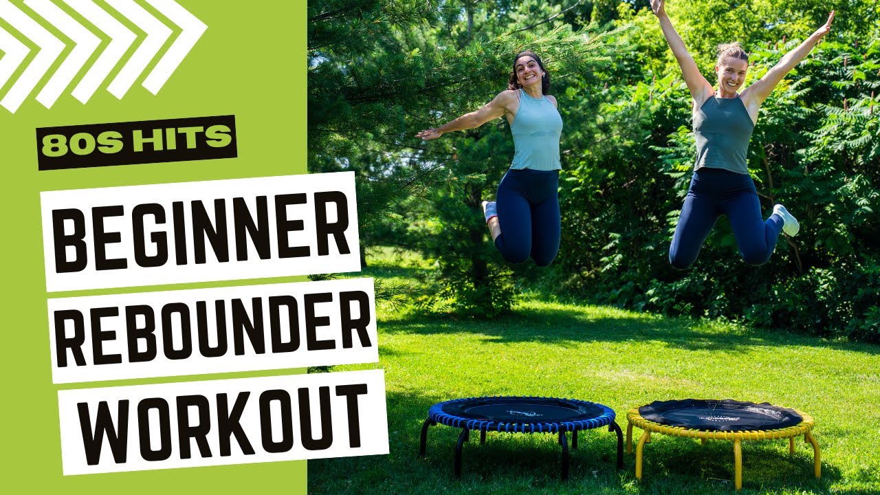 80s Rebounder Workout for Beginners | Low Impact Dance Cardio on the Mini Trampoline