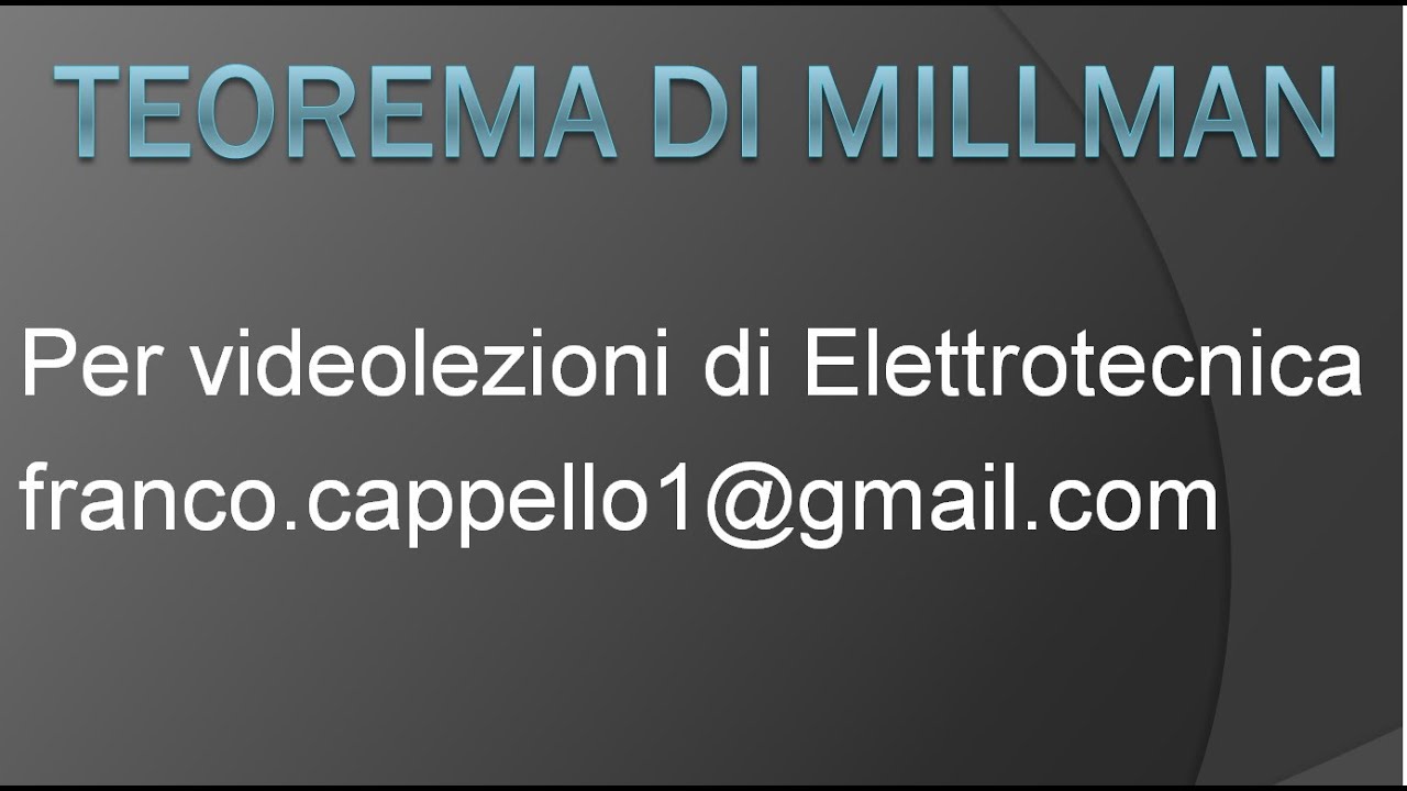 Teorema di Millman